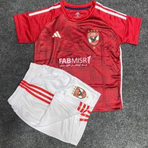 طقم الاهلى الاطفالى الجديد الاحمر