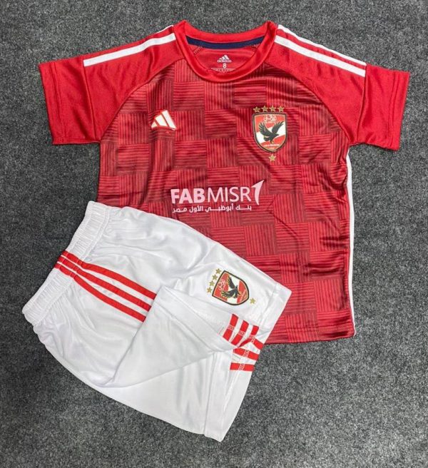 طقم الاهلى الاطفالى الجديد الاحمر